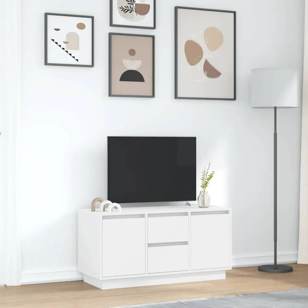 vidaXL Muebles Tv-Mueble de TV con luces LED 100x41x50 cm