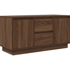 vidaXL Mueble de TV con luces LED roble marrón 100x41x50 cm Marr&oacute;n roble Sale