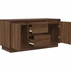 vidaXL Mueble de TV con luces LED roble marrón 100x41x50 cm Marr&oacute;n roble Sale