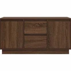 vidaXL Mueble de TV con luces LED roble marrón 100x41x50 cm Marr&oacute;n roble Sale