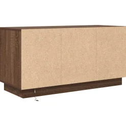 vidaXL Mueble de TV con luces LED roble marrón 100x41x50 cm Marr&oacute;n roble Sale