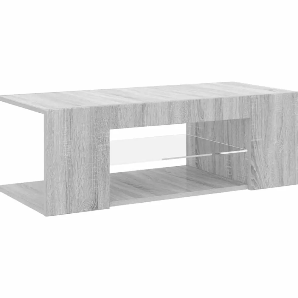 vidaXL Muebles Tv-Mueble de TV con luces LED 90x39x30 cm