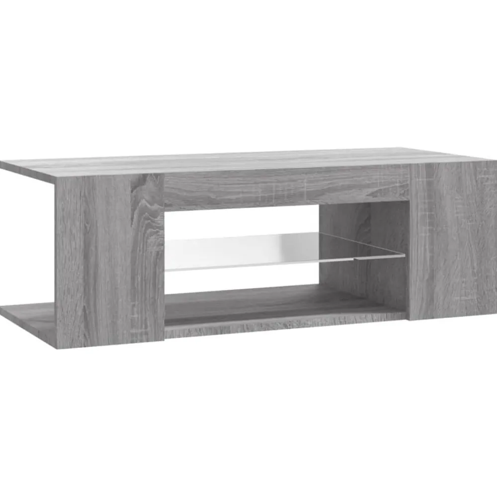 vidaXL Muebles Tv-Mueble de TV con luces LED 90x39x30 cm