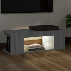 vidaXL Muebles Tv-Mueble de TV con luces LED 90x39x30 cm
