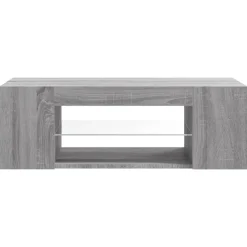 vidaXL Muebles Tv-Mueble de TV con luces LED 90x39x30 cm