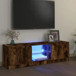 vidaXL Muebles Tv-Mueble de TV con luces LED 120x30x36 cm