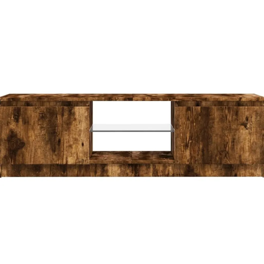 vidaXL Muebles Tv-Mueble de TV con luces LED 120x30x36 cm
