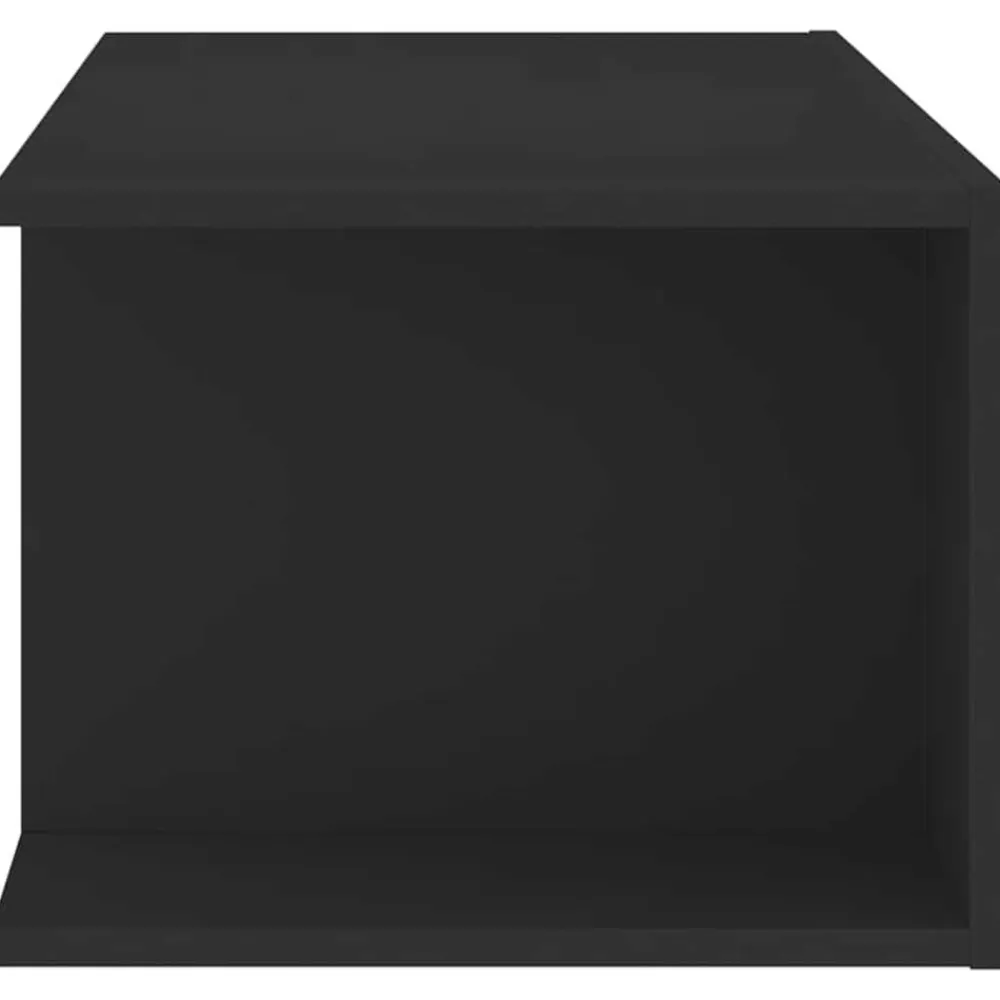 vidaXL Mueble de TV con luces LED 90x39x30 cm Negro Clearance