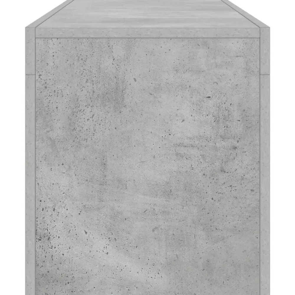 vidaXL Mueble de TV con luces LED gris hormigón 120x35x40 cm Gris hormigón Sale