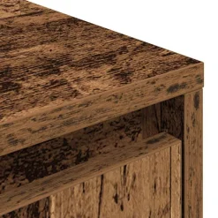 vidaXL Muebles Tv-Mueble de TV con luces LED madera vieja 100x41x50 cm