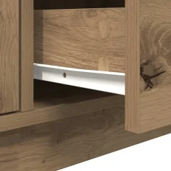 vidaXL Mueble de TV con luces LED roble artesanal 100x41x50 cm Roble artisan