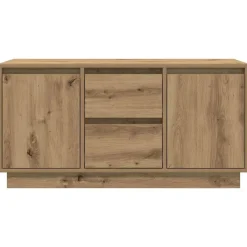 vidaXL Mueble de TV con luces LED roble artesanal 100x41x50 cm Roble artisan