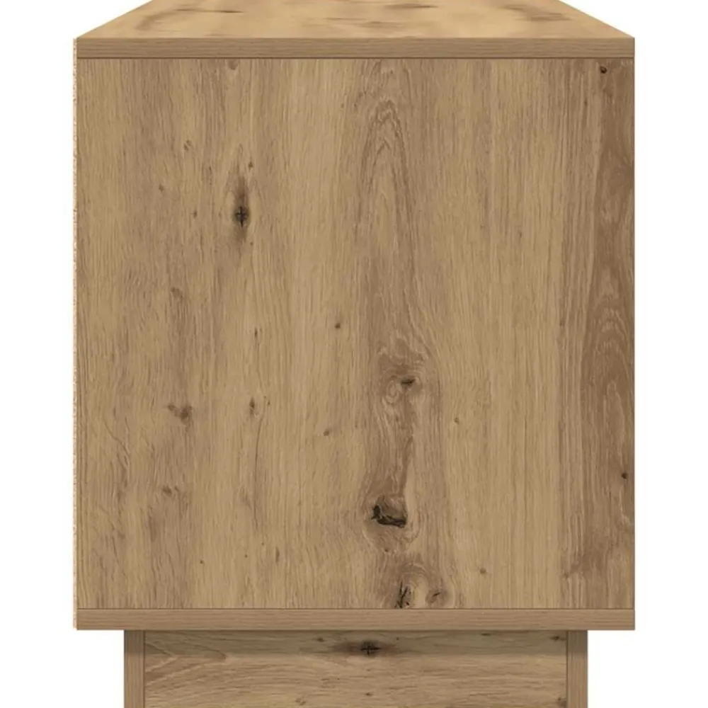 vidaXL Mueble de TV con luces LED roble artesanal 100x41x50 cm Roble artisan
