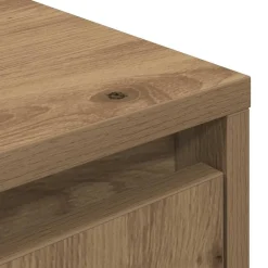 vidaXL Mueble de TV con luces LED roble artesanal 100x41x50 cm Roble artisan