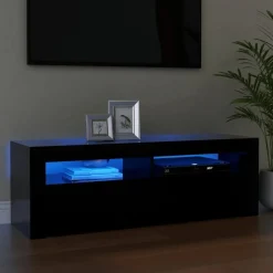 vidaXL Muebles Tv-Mueble de TV con luces LED 120x35x40 cm