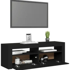 vidaXL Muebles Tv-Mueble de TV con luces LED 120x35x40 cm