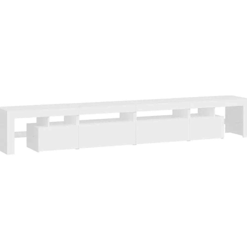 vidaXL Muebles Tv-Mueble de TV con luces LED 260x36,5x40 cm