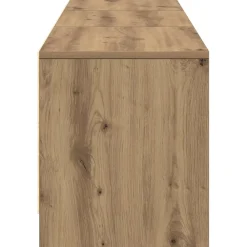 vidaXL Muebles Tv-Mueble de TV con LED con cajón Roble artesanal 165 x 34 x 40 cm