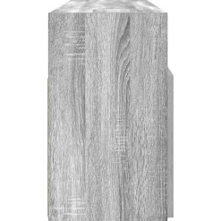 vidaXL Mueble de TV con luces LED 120x30x50 cm Gris sonoma