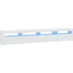 vidaXL Muebles Tv-Mueble de TV con luces LED 240x35x40 cm