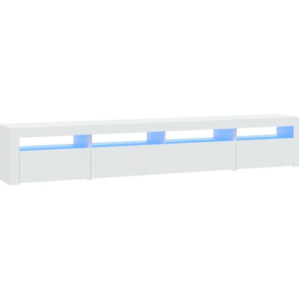 vidaXL Muebles Tv-Mueble de TV con luces LED 240x35x40 cm