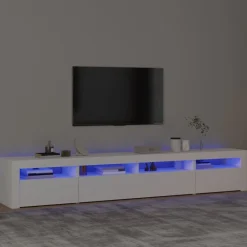 vidaXL Muebles Tv-Mueble de TV con luces LED 240x35x40 cm
