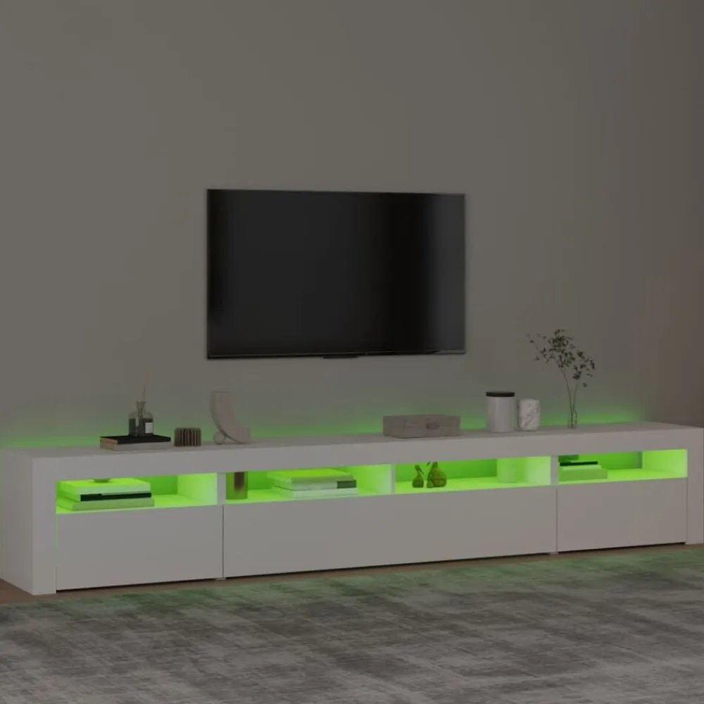 vidaXL Muebles Tv-Mueble de TV con luces LED 240x35x40 cm