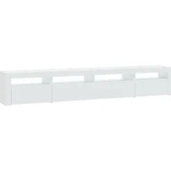 vidaXL Muebles Tv-Mueble de TV con luces LED 240x35x40 cm
