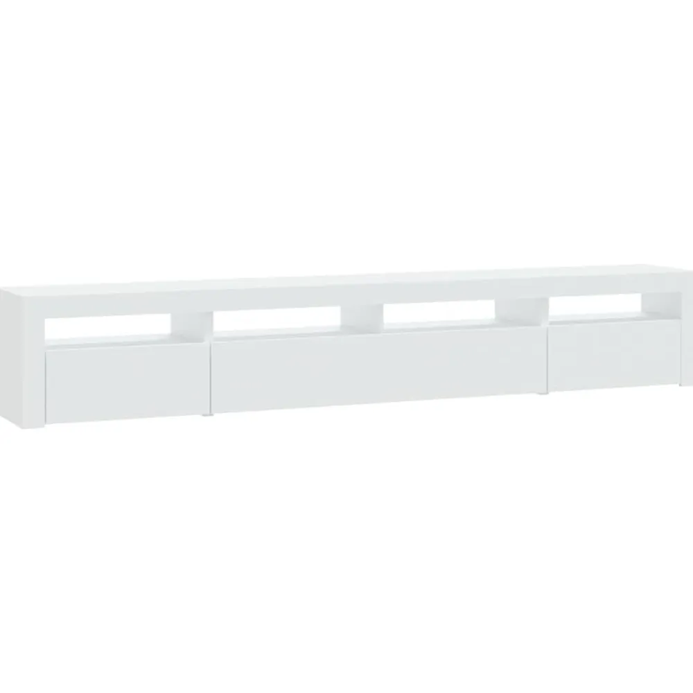 vidaXL Muebles Tv-Mueble de TV con luces LED 240x35x40 cm