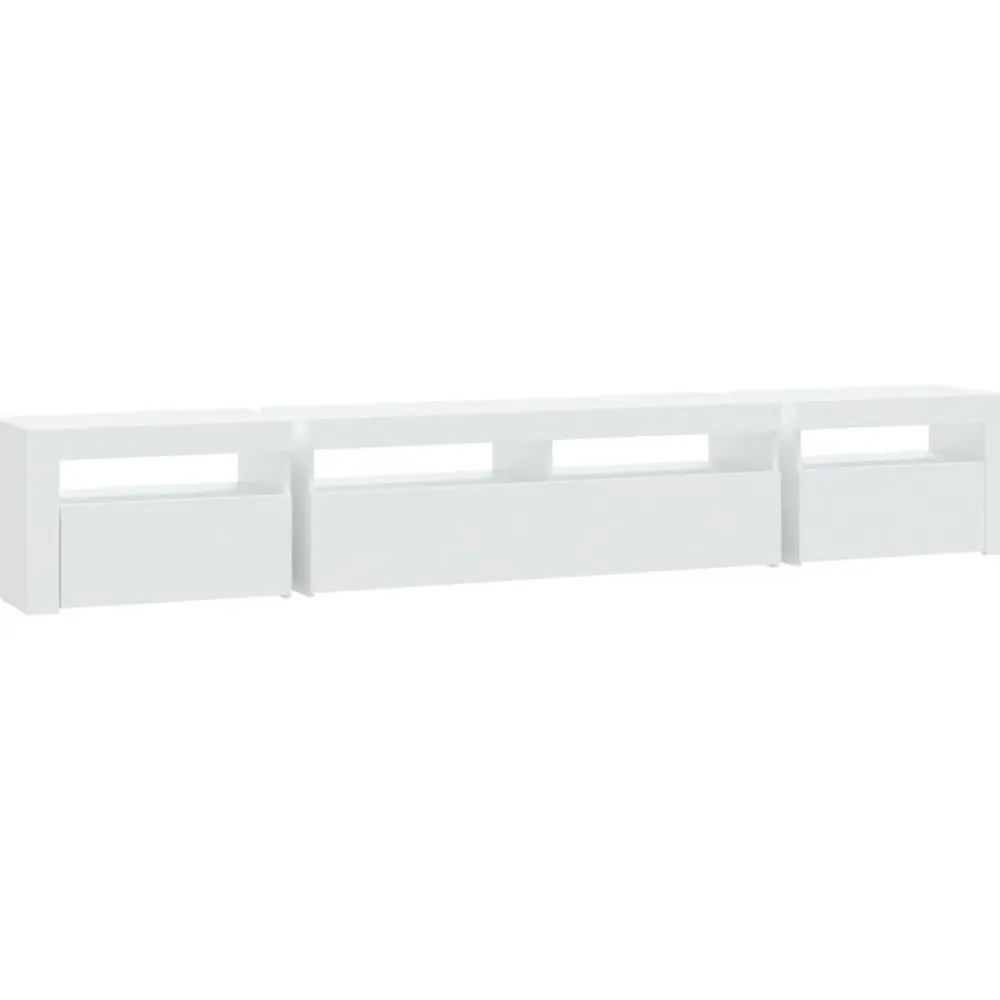 vidaXL Muebles Tv-Mueble de TV con luces LED 240x35x40 cm