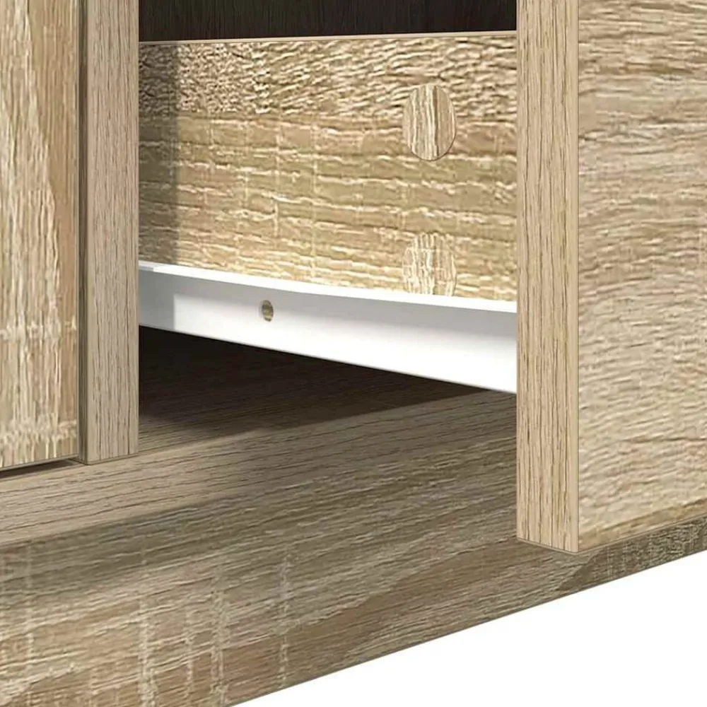 vidaXL Muebles Tv-Mueble de TV con luces LED 100x41x50 cm