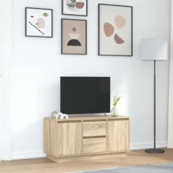 vidaXL Muebles Tv-Mueble de TV con luces LED 100x41x50 cm