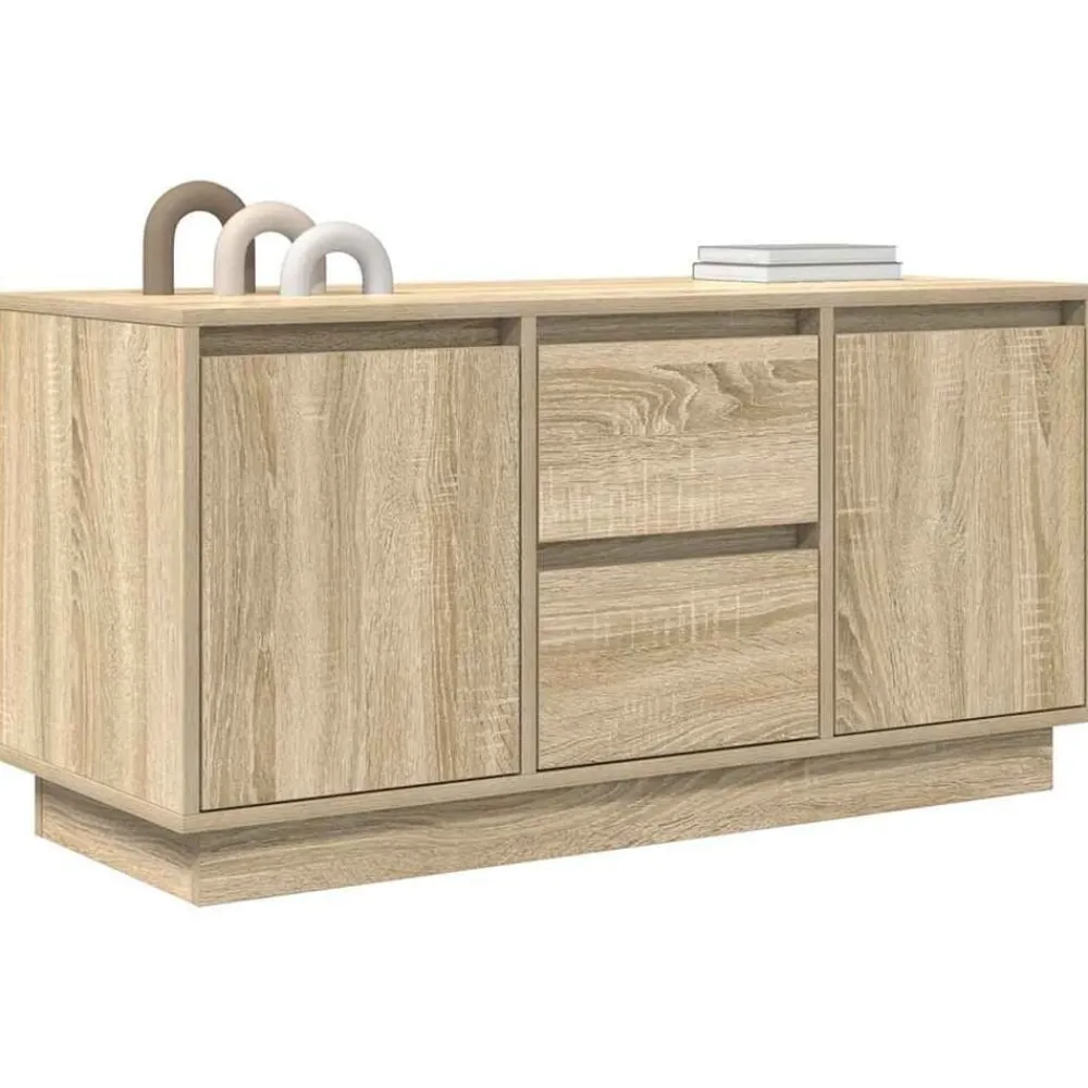 vidaXL Muebles Tv-Mueble de TV con luces LED 100x41x50 cm