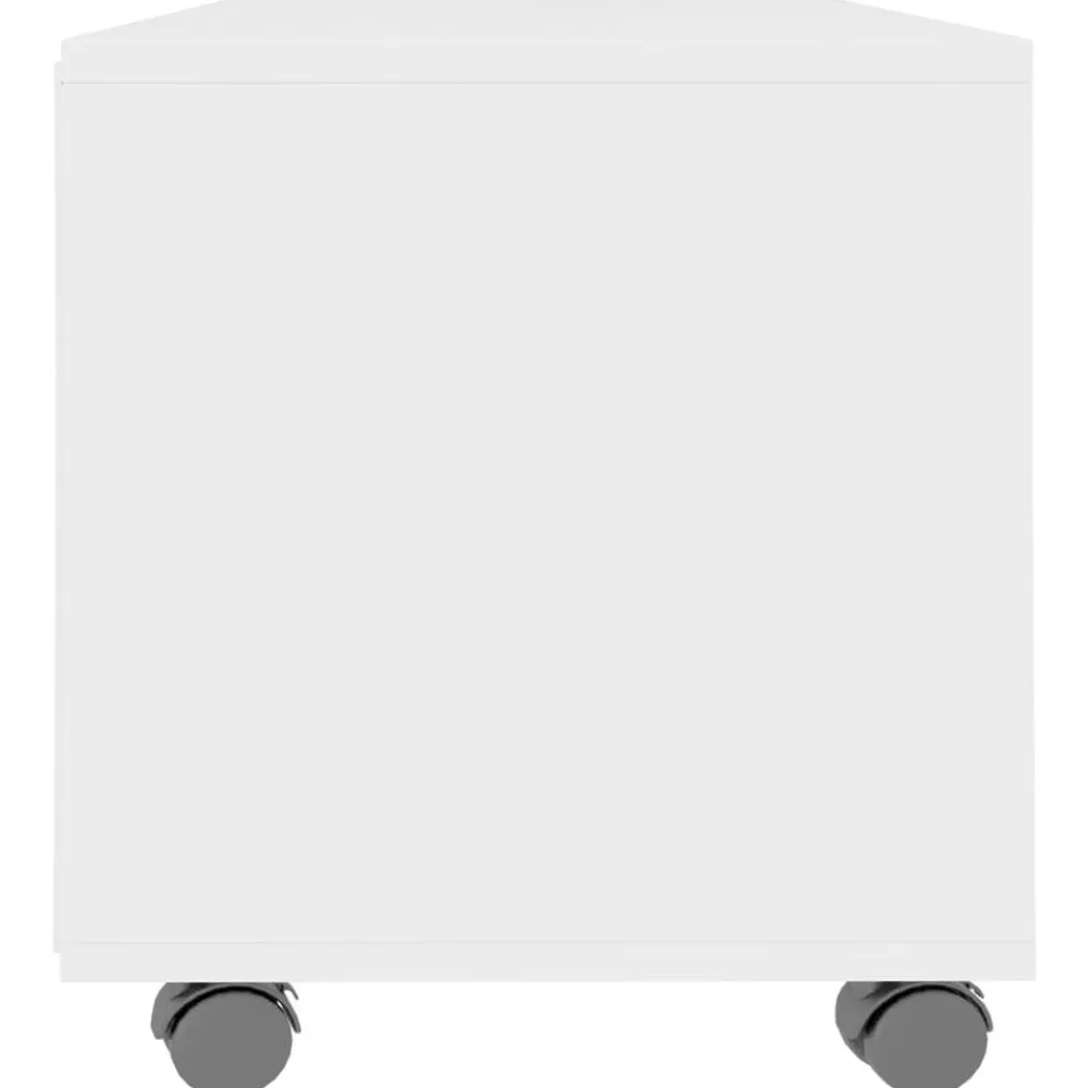 vidaXL Muebles Tv-Mueble de TV con ruedas madera contrachapada 90x35x35 cm