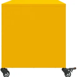 vidaXL Mueble de TV de acero mostaza 100,5x39x43,5 cm Amarillo Hot