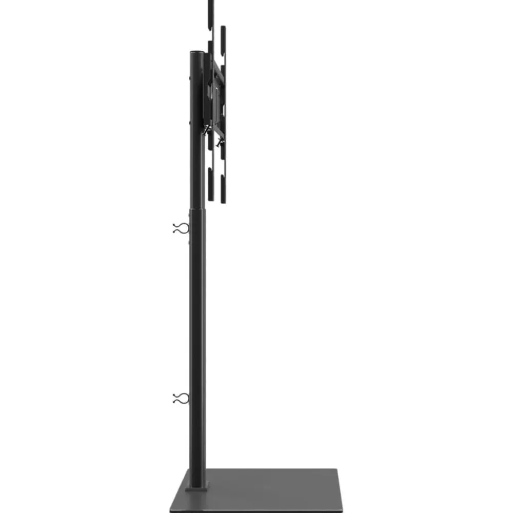 vidaXL Electrónica-Mueble de TV de esquina 1 nivel para 32-65 pulgadas negro