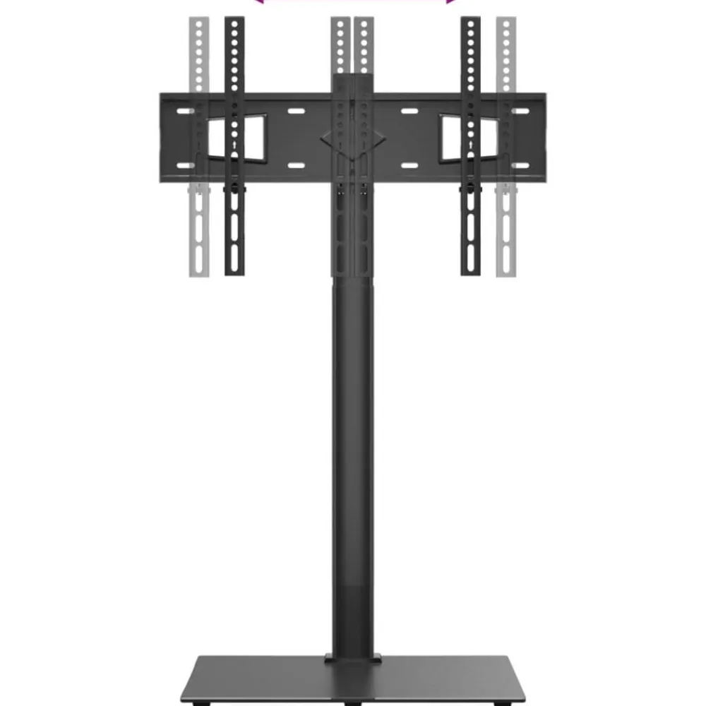 vidaXL Electrónica-Mueble de TV de esquina 1 nivel para 32-65 pulgadas negro