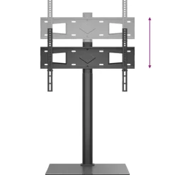 vidaXL Electrónica-Mueble de TV de esquina 1 nivel para 32-65 pulgadas negro
