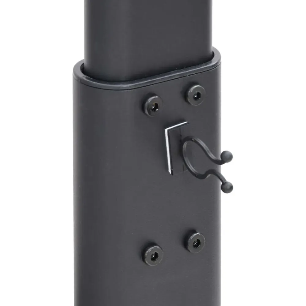 vidaXL Electrónica-Mueble de TV de esquina 1 nivel para 32-65 pulgadas negro