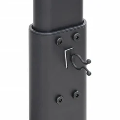 vidaXL Electrónica-Mueble de TV de esquina 3 niveles para 32-65 pulgadas negro