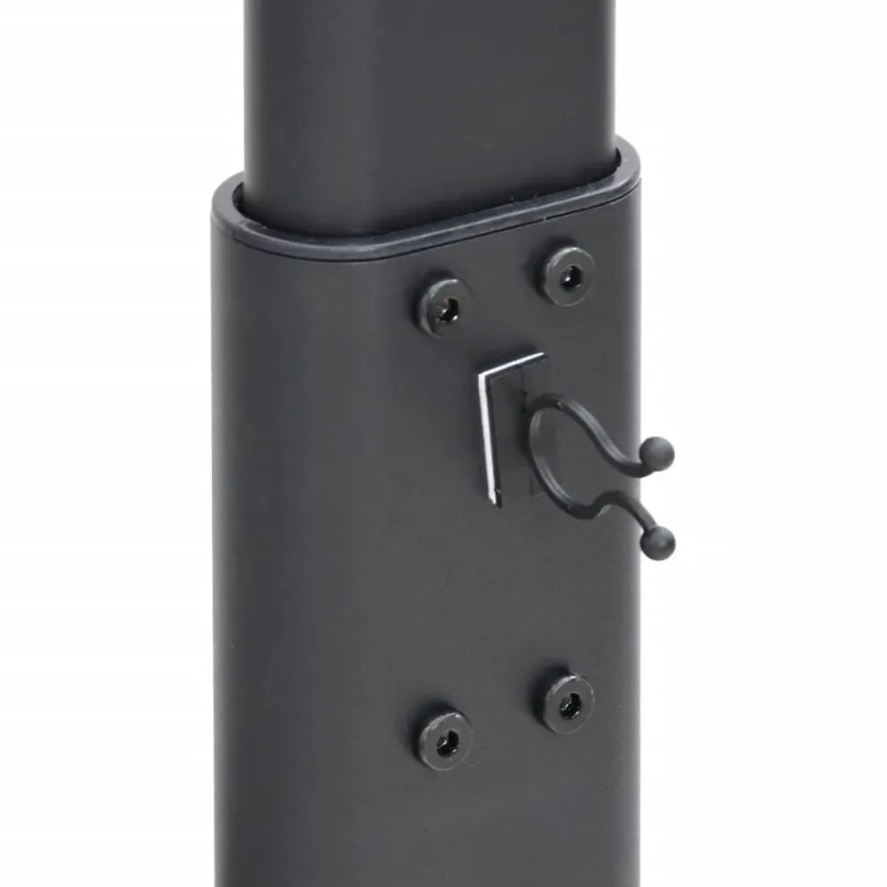 vidaXL Electrónica-Mueble de TV de esquina 3 niveles para 32-65 pulgadas negro