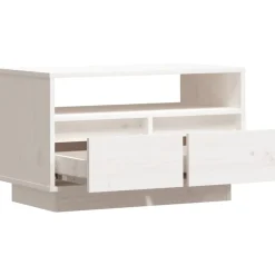 vidaXL Muebles Tv-Mueble de TV de madera maciza de pino 60x35x37 cm