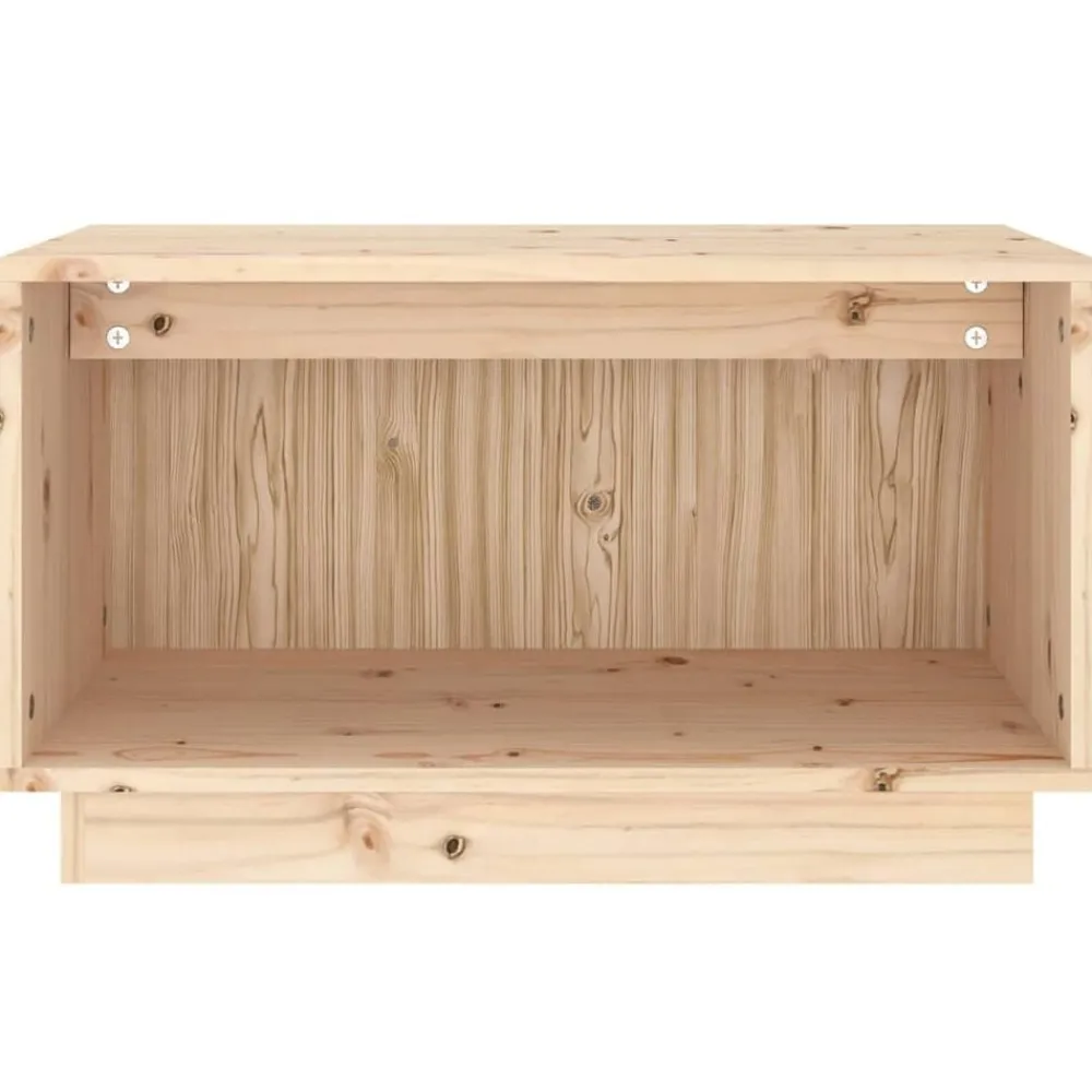 vidaXL Muebles Tv-Mueble de TV de madera maciza de pino 60x35x35 cm