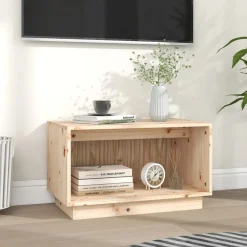 vidaXL Muebles Tv-Mueble de TV de madera maciza de pino 60x35x35 cm