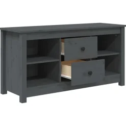 vidaXL Muebles Tv-Mueble de TV de madera maciza de pino 103x36,5x52 cm