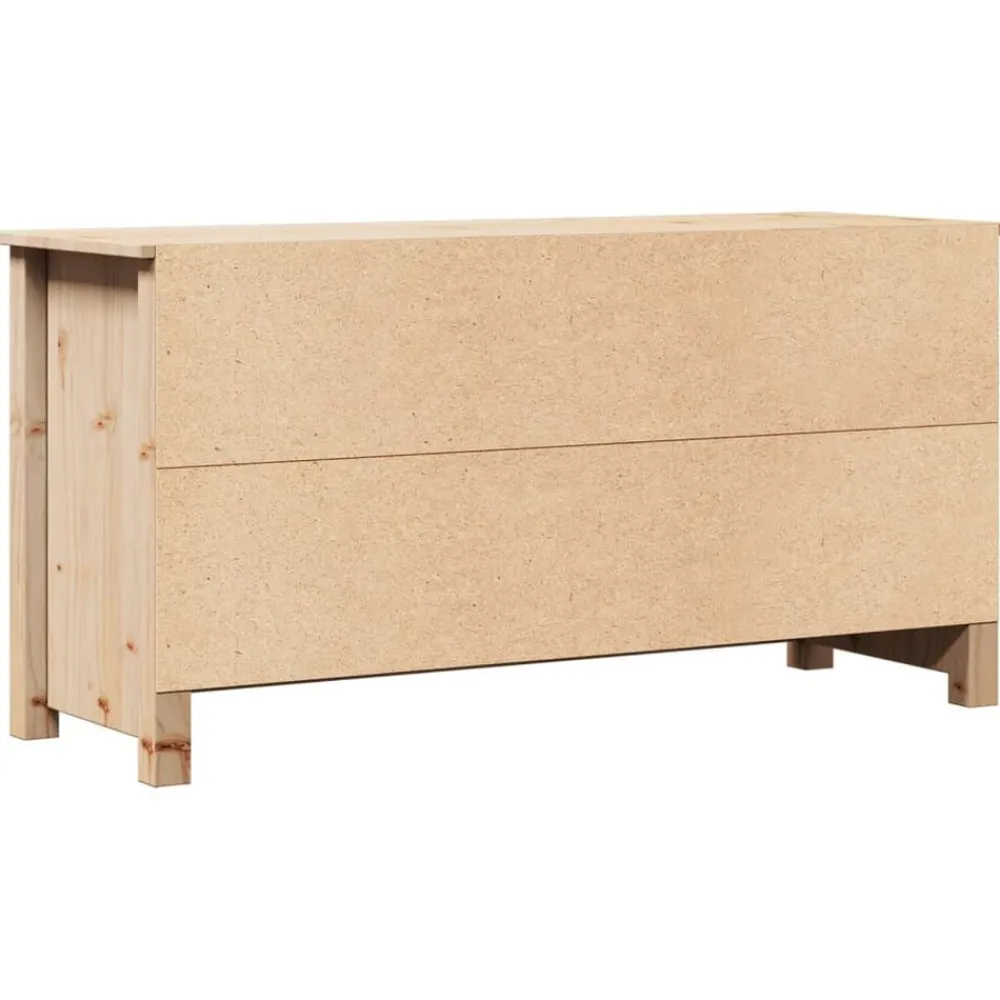 vidaXL Mueble de TV de madera maciza de pino 103x36,5x52 cm Natural Online