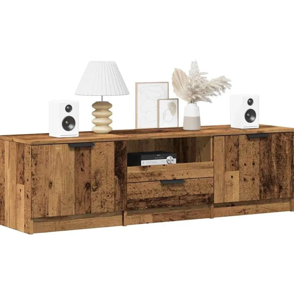 vidaXL Muebles Tv-Mueble de TV de 140x35x40 cm Madera ingeniería