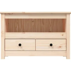 vidaXL Muebles Tv-Mueble de TV de madera maciza de pino 79x35x52 cm