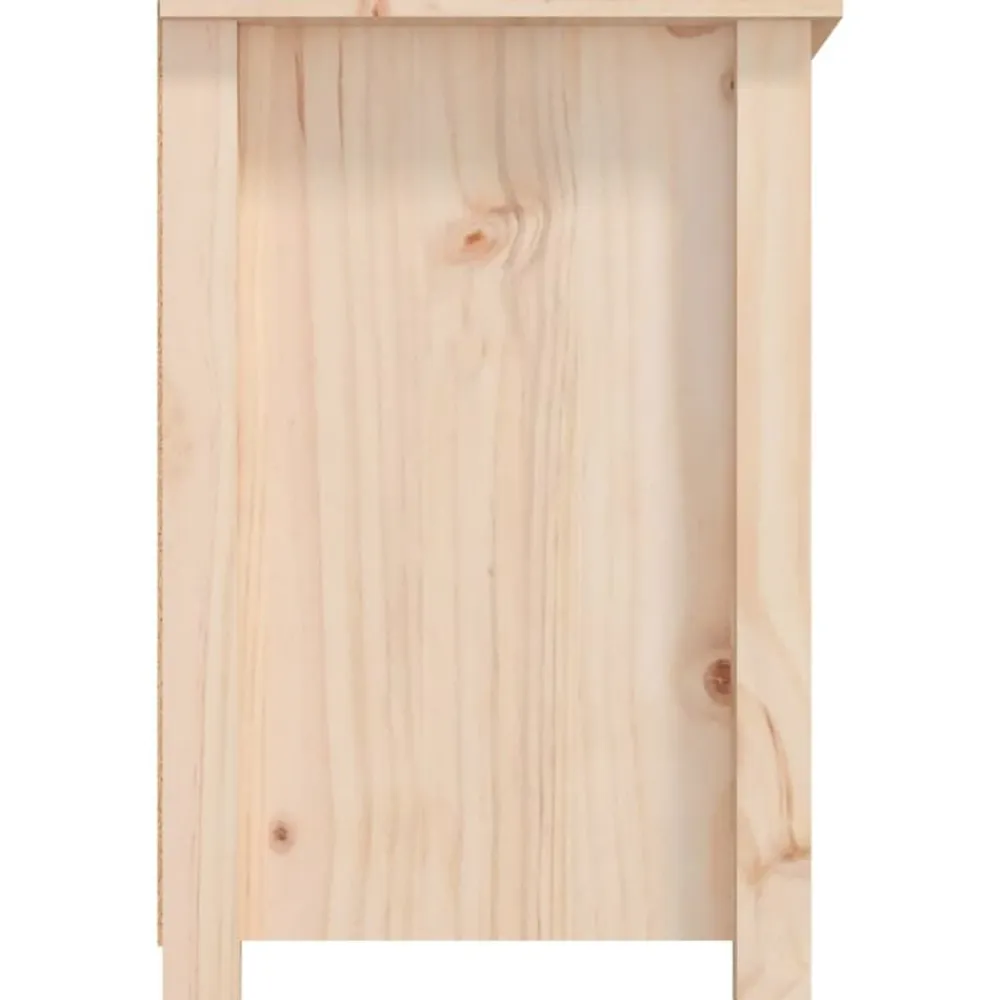 vidaXL Muebles Tv-Mueble de TV de madera maciza de pino 79x35x52 cm