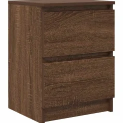 vidaXL Muebles Tv-Mueble de TV de madera de roble marrón 40x35x54 cm